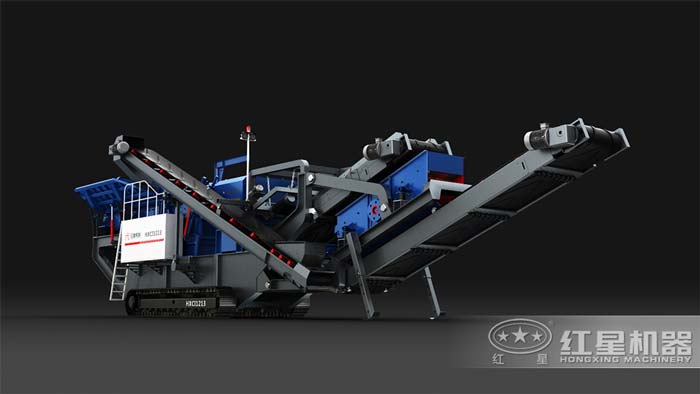 油電兩用的移動碎石機(jī)，產(chǎn)量50-500t/h