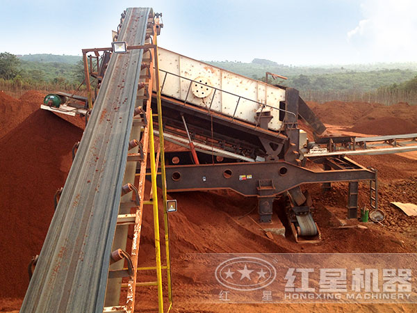 移動篩石機工作現(xiàn)場 移動篩石機工作現(xiàn)場