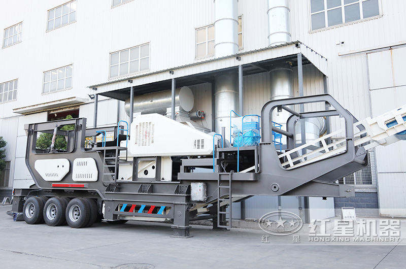 移動系列：車載移動顎破機，石子粗碎處理