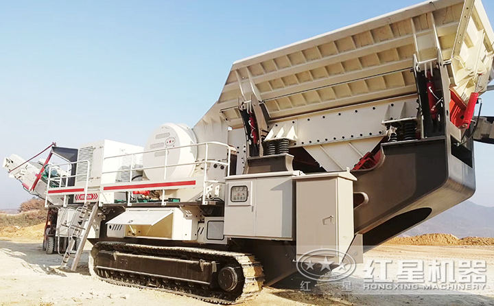 紅星履帶移動建筑垃圾破碎機(jī)價格便宜，性價比高