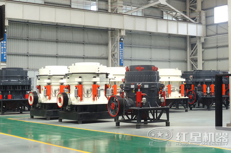 液壓圓錐破碎機設(shè)備圖，有現(xiàn)貨