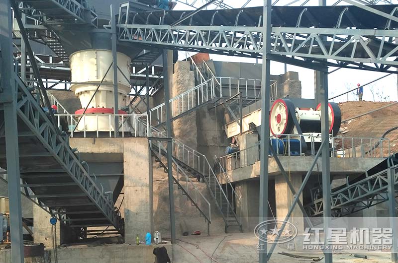 河南客戶時產500噸沙石料加工廠 河南客戶時產500噸沙石料加工廠