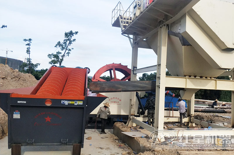 水洗沙機安裝現場 水洗沙機安裝現場