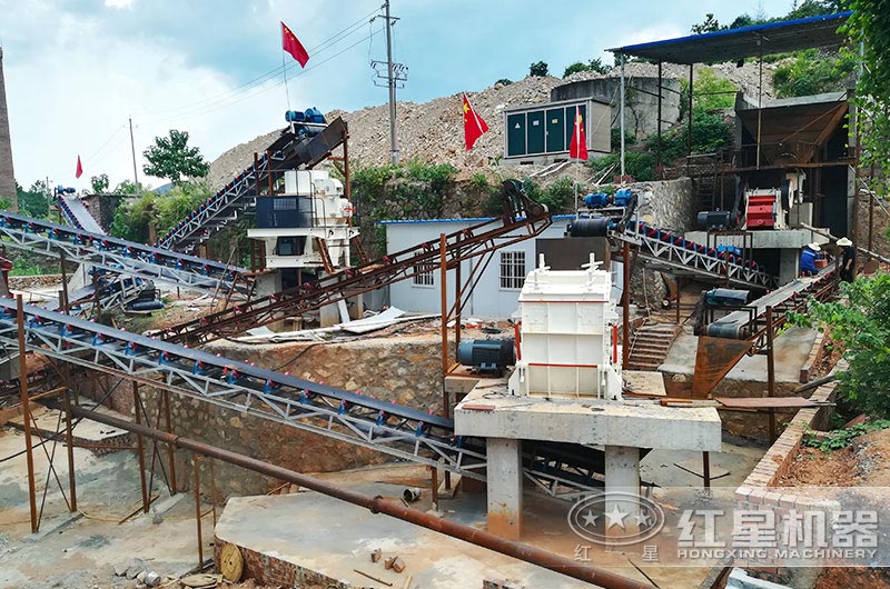 石子生產線現(xiàn)場