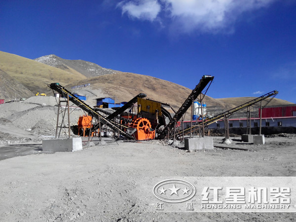 濕法制砂生產線現(xiàn)場