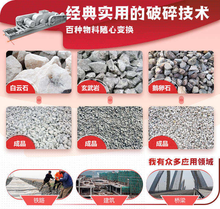 對輥制砂機可適用多種物料加工 對輥制砂機可適用多種物料加工