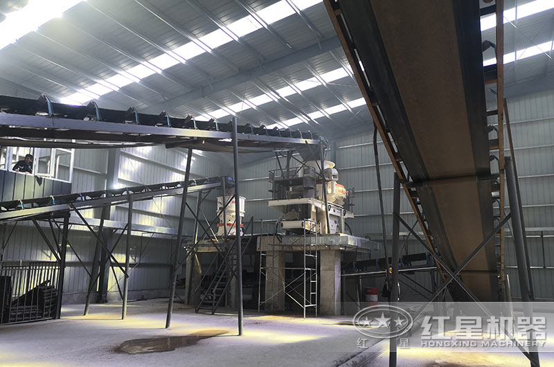 河北客戶(hù)尾礦制砂現(xiàn)場(chǎng)